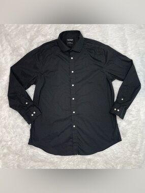 Lauren Ralph Lauren Black Label Slim Fit Womens Size XL Button Up Dress Shirt 17